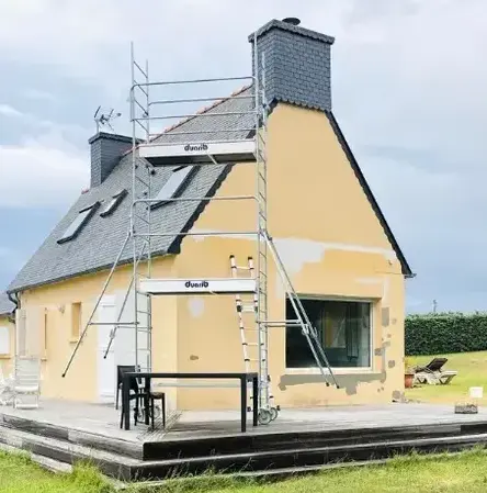 Ravalement de façade Saint Coulomb-4